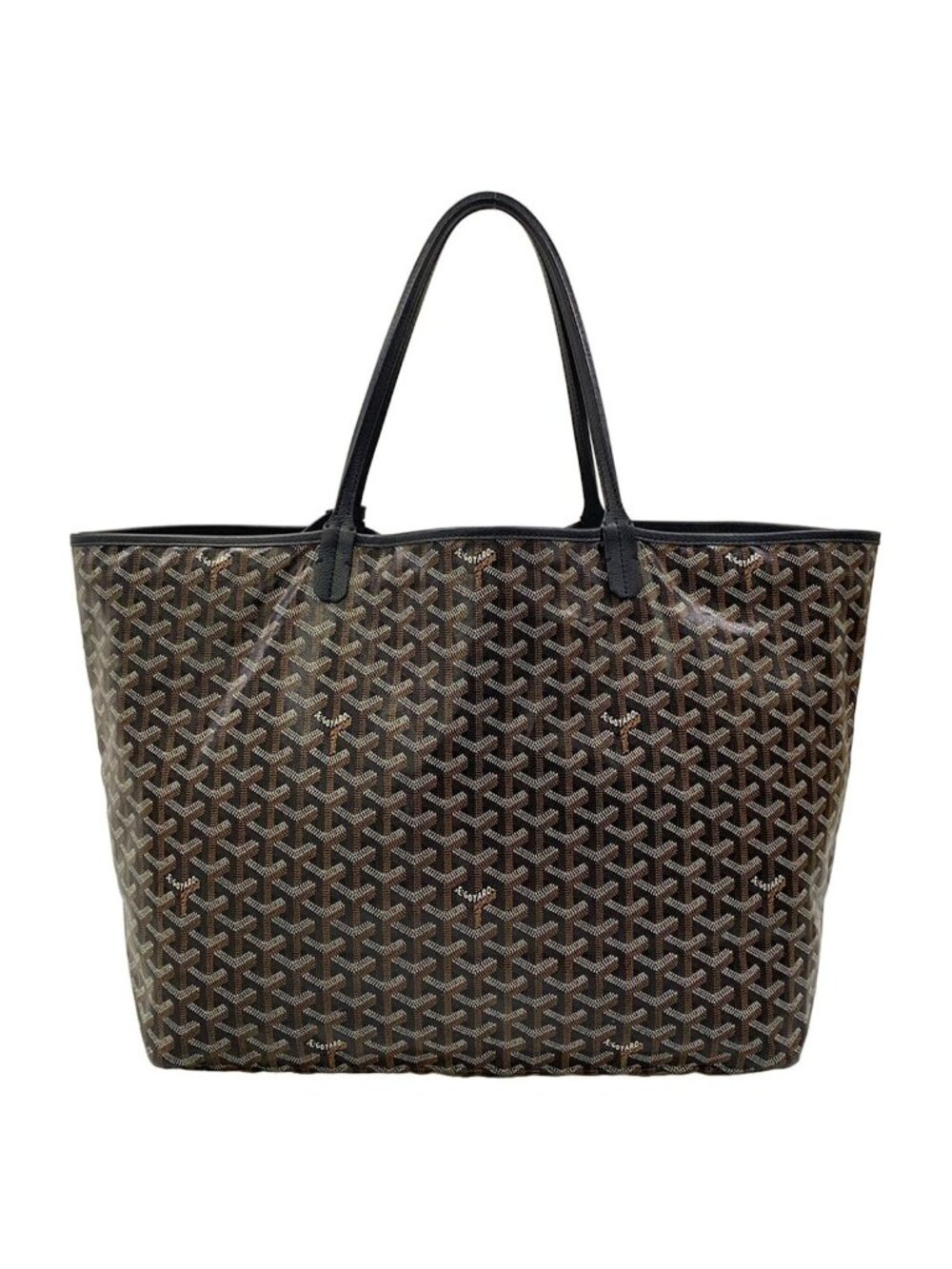 Goyard Tote Bag Saint Louis GM Black Leather